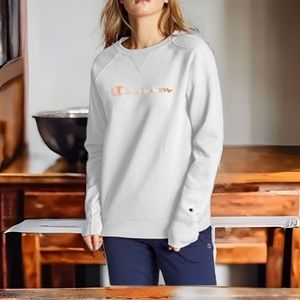 Champion rose gold pullover sweatshirt